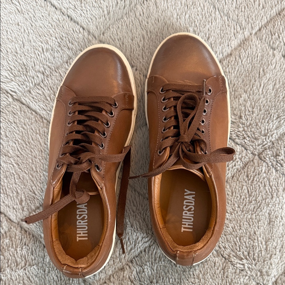 Thursday Boot Company Brown Leather Sneakers